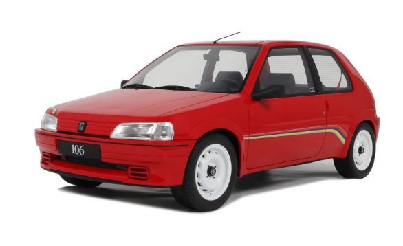 G108 - PEUGEOT 106 Phase 1 1993 Rouge rallye - 1
