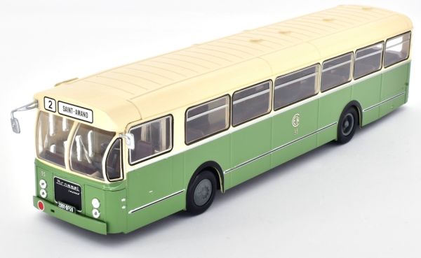 G1255067 - Bus de ligne de Saint Amand BROSSEL BL55 ligne n°2 1966 vert et blanc - 1