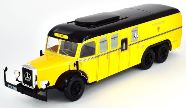 G1255068 - Bus postal allemand MERCEDES BENZ O 10000 diesel 1938 jaune Osterreichische Post - 1