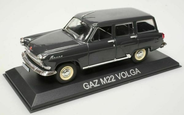 MAGLCGAZM22 - GAZ M22 Volga break 1960 noire vendue sous blister - 1