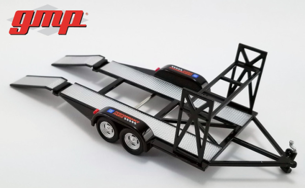 GMP14311 - Remorque porte voiture 2 essieux avec support de pneus - 1