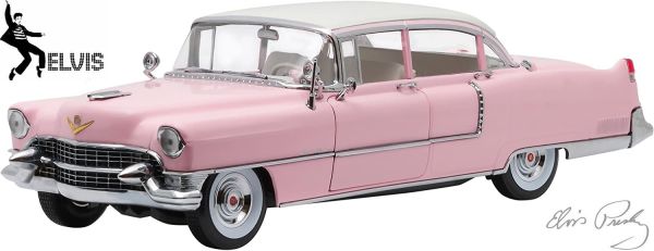 GREEN12950 - CADILLAC Fleetwood 1955 Series 60 rose d'Elvis Presley - 1