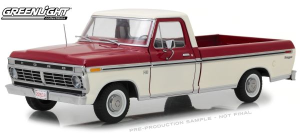 GREEN12962 - FORD F-100 pick-up 1973 rouge et blanc - 1