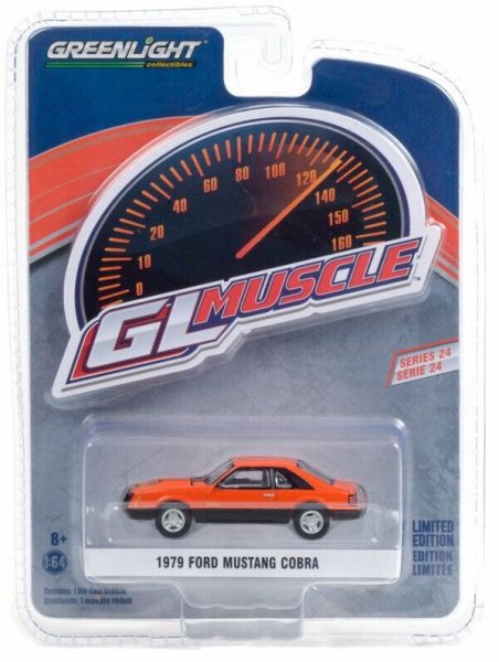 GREEN13290-C - FORD Mustang Cobra 1979 orange Série GL Muscle vendue sous blister - 1