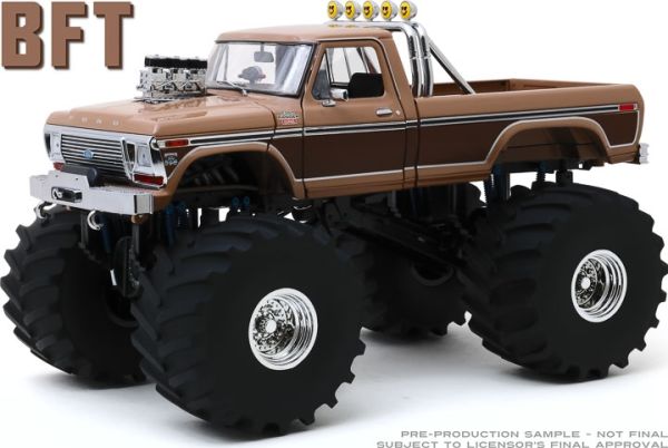 GREEN13557 - FORD F-350 Monster truck 1978 BIGFOOT marron pneus 66 pouces - 1