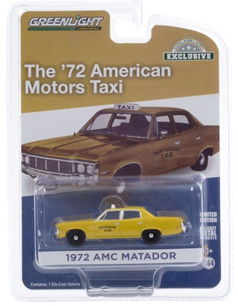 GREEN30181 - AMC Matador Cab 1972 taxi jaune vendue sous blister - 1
