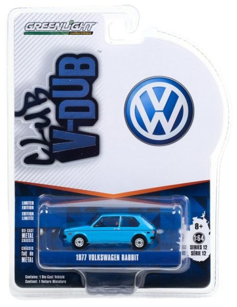 GREEN36020-E - VOLKSWAGEN Rabbit 1977 bleue Série Club V-Dub vendue sous blister - 1