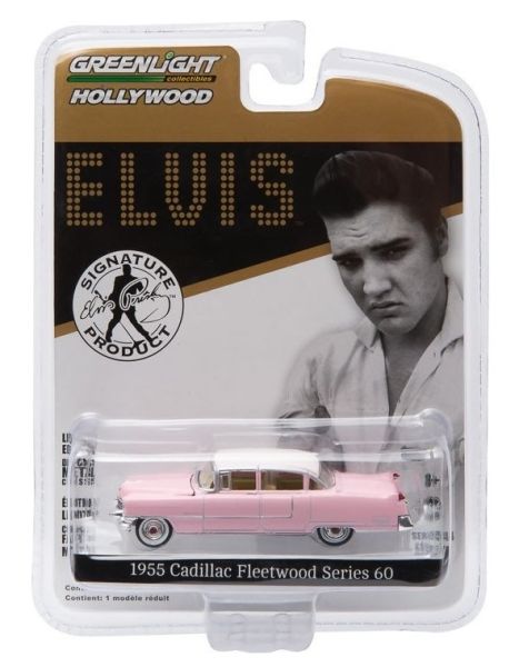 GREEN44740C - CADILLAC Fleetwood Series 60 1955 rose Elvis Presley vendue sous blister - 1