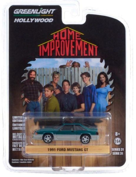 GREEN44910-C - FORD Mustang GT 1991 verte et grise de la série américaine Home Improvement vendue sous blister - 1