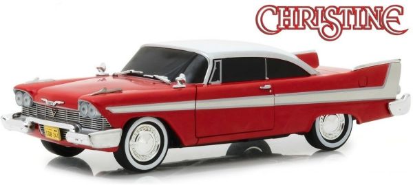 GREEN84082 - PLYMOUTH Fury 1958 rouge toit blanc version maléfique vitres fumées du film Christine - 1