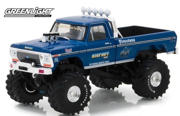 GREEN86097 - FORD F-250 monster truck Bigfoot #1 1974 bleu - 1