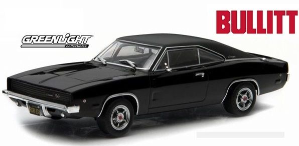 GREEN86432 - DODGE Charger R/T noire 1968 de Steve McQueen du film Bullit - 1