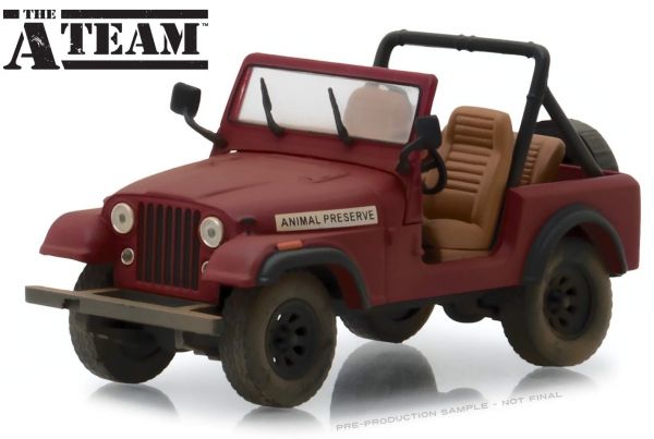 GREEN86528 - JEEP CJ-7 1981 Animal Preseve The A-Team de la série tv l'Agence Tous Risques - 1