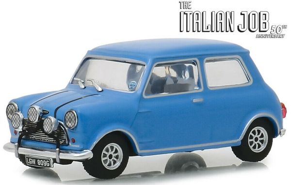 GREEN86549 - AUSTIN MINI COOPER S 1275 1967 bleue The Italian Job - 1