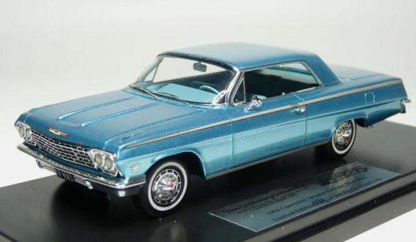 GC-044C - CHEVROLET Impala SS Hardtop 1962 Bleu – Limitée à 260 ex. - 1