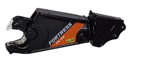 GF118-2-B - Cisaille à ferraille FORTRESS FS45-R Noir avec support de flèche pour pelle de 25 Tonnes - 1