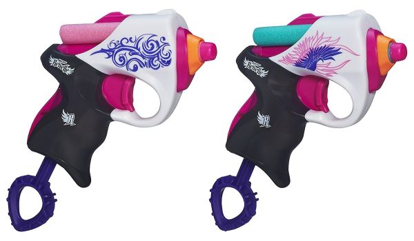 HASA4807 - 2 Pistolets et 4 Fléchettes NERF REBELLE - 1