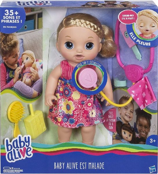 HASC0957 - Baby Alive est malade - Poupée Blonde interactive - 1