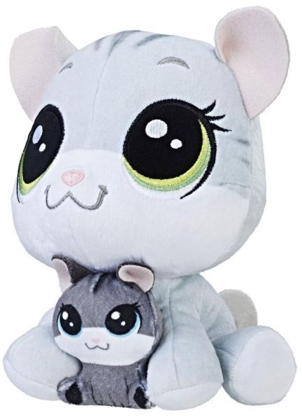 HASC1449 - Peluche maman chat et son bébé - LITTLEST PETSHOP - 1