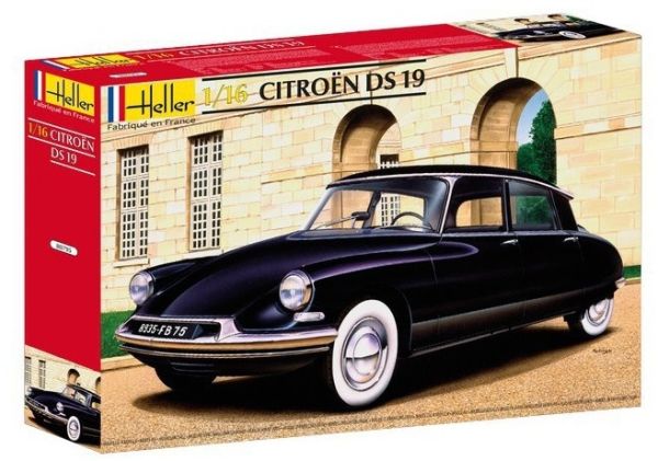 HEL80795 - CITROEN DS 19 maquette à construire et à peindre peinture et colle non fournies - 1