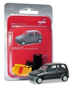 HER012164-002 - FIAT Cinquecento noire en kit à assembler - 1