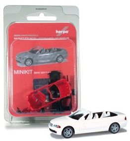 HER012638-002 - BMW 3 cabriolet blanc en kit à assembler - 1
