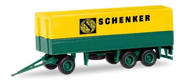 HER013338 - Remorque 3 essieux bâchée SCHENKER en kit à assembler - 1