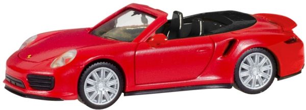 HER028929 - PORSCHE 911 Turbo cabriolet rouge - 1