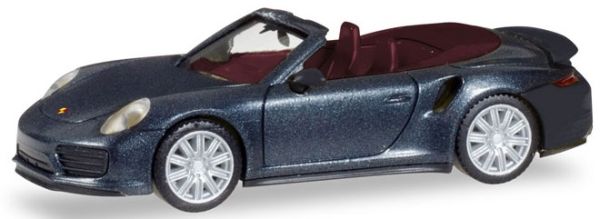 HER038928 - PORSCHE 911 Turbo cabriolet gris sombre - 1