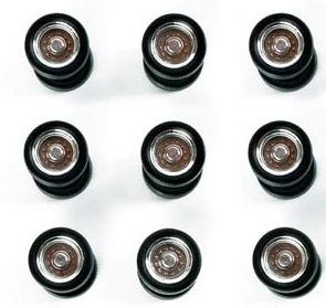 HER052283 - 9 essieux de camion pneus avec gentes et tiges en kit à assembler - 1