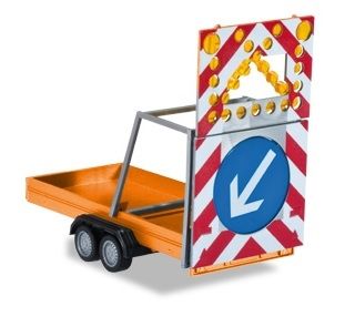 HER052368-002 - Remorque 2 Essieux avec panneau de sécurité - 1