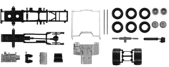 HER084550 - Chassis de DAF XF Euro 6 en kit à assembler - 1