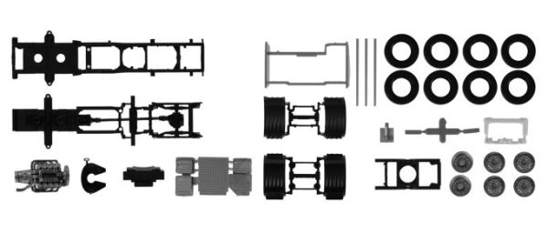HER084796 - Châssis SCANIA CS/CR 6x2 - En Kit - 1