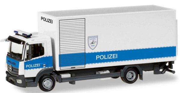 HER093538 - MERCEDES BENZ Atego porteur caisse rigide 4x2 police de Hamburg - 1