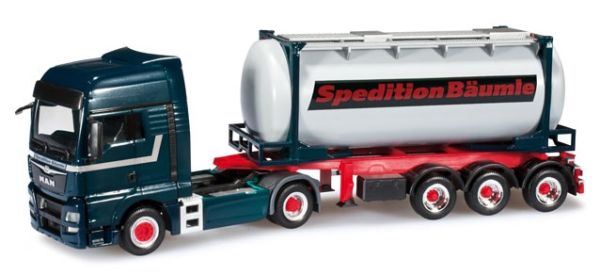 HER302289 - MAN TGX XXL Euro 6 4x2 avec semi-Porte container 3 Essieux - BAUMLE - 1