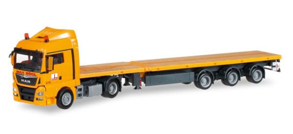 HER304627 - MAN TGX XLX Euro 6 4x2 avec semi-plateau 3 Essieux - MAX BOGL - 1