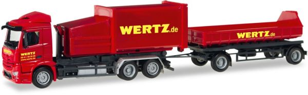 HER307437 - MERCEDES BENZ Antos 6x4 avec bennes ampiroles et remorque 2 essieux société Wertz.de - 1