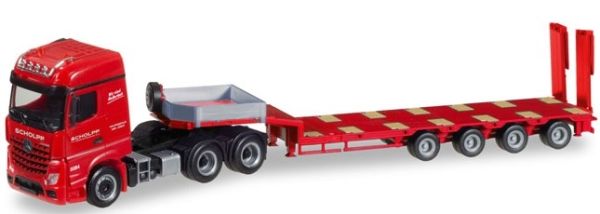 HER308793 - MERCEDES BENZ Arocs 6x4 avec semi porte engins extensible 4 essieux SCHOLPP - 1