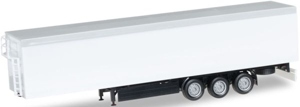 HER076111-002 - Semi 3 essieux blanche chassis noir - 1