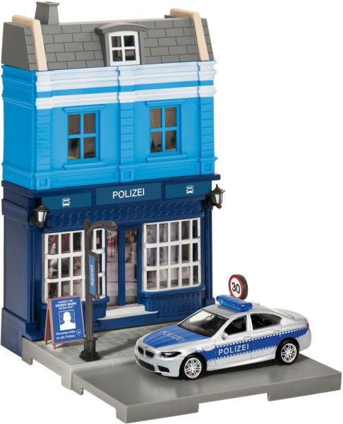 HER800006 - Ensemble avec bâtiment policier et BMW M5 police - 1