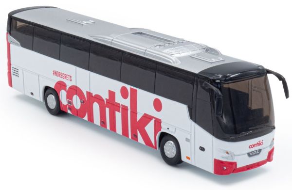 HOL8-1134B - Bus de tourisme VDL Futura Contiki marquage rouge - 1