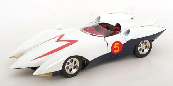HAM-010 - Speed Racer MACH 5 PreMo Blanc et bleu - 1