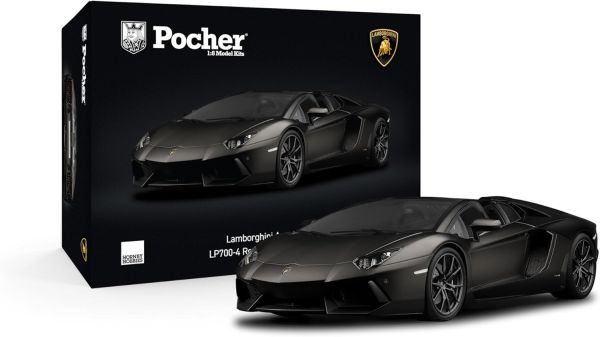 POCHK121F - LAMBORGHINI Aventador LP 700-4 Roadstr Noir - En kit 814 pièces - 1