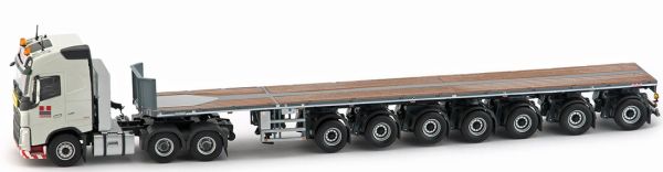 IMC33-0053 - VOLVO FH04 6x4 Globetrotter avec semi plateau 7 essieux NOOTEBOOM transport HEROS - 1