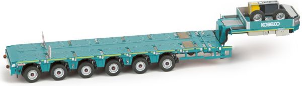 IMC33-0087 - Semi plateau surbaissée 6 essieux NOOTEBOOM marquage KOBELCO - 1