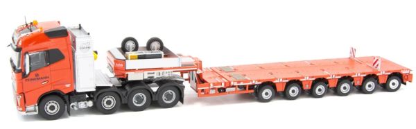 IMC33-0094 - VOLVO FH04 Globetrotter 8x4 et remorque surbaissée NOOTEBOOM MCO-PX Transports PEINEMANN - 1