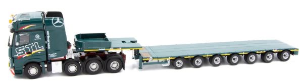 IMC33-0100 - MERCEDES BENZ Actros Gigaspace 8x4 et remorque NOOTEBOOM surbaissée Transports STL - 1
