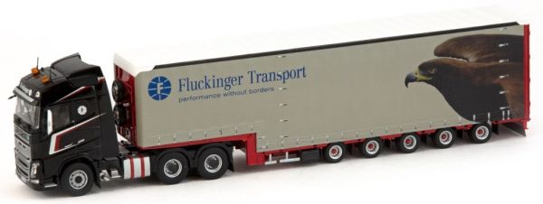 IMC33-0104 - VOLVO FH04 Globetrotter 6x4 et remorque bachée surbaissée FLUCKINGER TRANSPORT - 1