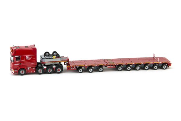 IMC31-0063 - SCANIA R6 8x4 avec semi surbaissée extensible 3+6 NOOTEBOOM - 1