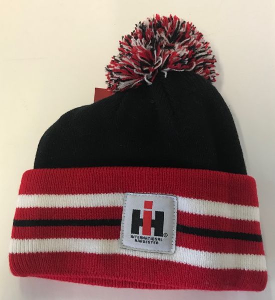 BON14IHK-027TOD - Bonnet pour enfant IH avec Pompon tricolore - 1